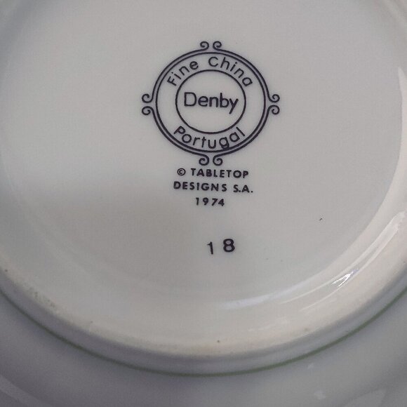 Denby Fine China Coffee Service made in Portugal. Beautiful Floral on pure white - Picture 4 of 6